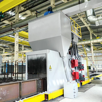 Machine de grenaillage à jet continu pour métaux, prix, machine de grenaillage intégrée à l'abrasif pour l'industrie