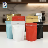 Kemasan Kopi Lebei Packing Resealable, Kantong Ziplock Berdiri untuk Pengemasan Makanan dengan Katup