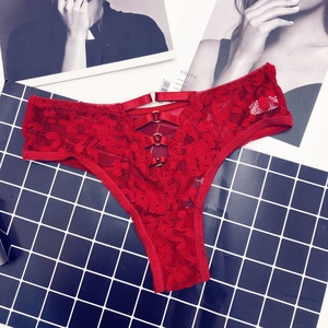 Culottes transparentes sexy en dentelle pour femmes, respirantes, taille haute, effet push-up, en modal - Product Image 4