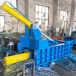 Máquina de compresión empacadora de metal hidráulica horizontal Máquina de prensa de balas de chatarra de reciclaje