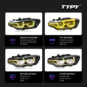 Luces LED de Alta Gama TYPY de Doble Color para Señales de Giro y Luces de Circulación Diurna para Conjuntos de Faros Delanteros de BMW Serie 3 2013-2019 (F30/F35) - Product Image 4