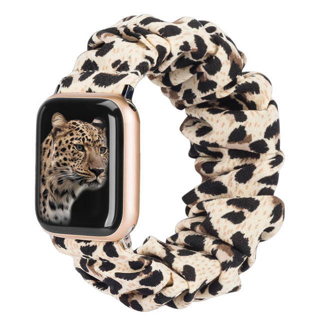 Elastic Watch Straps Watch Band for Apple Watch 44mm 40mm 42mm 41mm 38mm 45mm 49mm Women Nylon Solo Loop Bracelet for IWatch