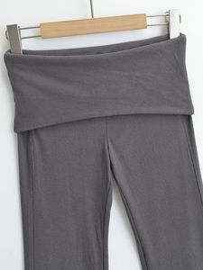 <span class=keywords><strong>Pantaloni</strong></span> <span class=keywords><strong>a</strong></span> Zampa Personalizzati Luluxixiyaya <span class=keywords><strong>a</strong></span> Vita Media con Pieghe, Lunghezza Intera, Morbidi Leggings <span class=keywords><strong>a</strong></span> <span class=keywords><strong>Costine</strong></span> con Arricciatura per <span class=keywords><strong>Donna</strong></span>, Casual - Product Image 3