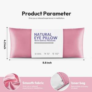 Custom Lavender Eye Pillow Relaxation <b>Sleeping</b> Microwavable Weighted Eye <b>Mask</b> Heated for Yoga Meditation - Product Image 4