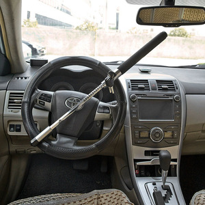 Trava de Segurança Automotiva em U de Ferro para Volante com 3 Chaves, Ajustável, Telescópica, Antifurto, com Luzes Internas - Product Image 5