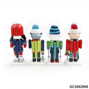 Kits de figurines d'animaux miniatures les plus vendus, décorations de table, ensemble de <span class=keywords><strong>casse</strong></span>-noisettes en bois fabriqué en Chine, figurines et jouets de Noël - Product Image 4