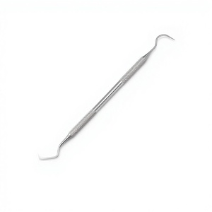 Sonda Dentale a Doppia Estremità con Ago a Gancio in Acciaio Inossidabile, Strumento per la Pulizia delle Macchie Dentali, Strumento per la Cura Dentale di Classe I Bio-CD4116 - Product Image 1