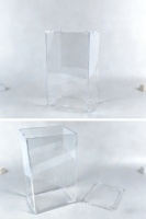 Un grand présentoir en acrylique, boîte de rangement transparente en acrylique anti-poussière pour figurines, boîtes mystères, Bearbricks