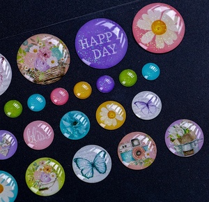 Impresión a Color Personalizada, Pegatinas 3D de Epoxi Suave, Corte de Beso, Diseño Mixto, Pegatinas de Resina en Forma de Domo, Hojas de Pegatinas de Gel - Product Image 4