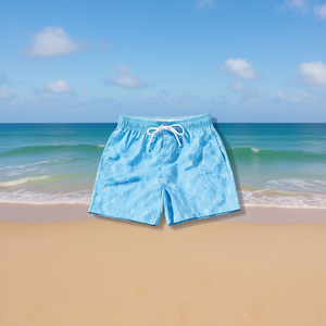 HDJ Men's Swim Trunks Printed <b>Letter</b> Pattern Breathable Polyester Board Shorts Casual Beachwear S M L XL XXL - Product Image 2