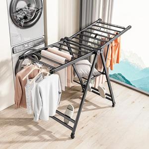 Support de séchage de vêtements à cadre en X réglable, support à <span class=keywords><strong>linge</strong></span> <span class=keywords><strong>pliable</strong></span> en aluminium pour chambre à coucher, cour, <span class=keywords><strong>camping</strong></span> (rangement facile) - Product Image 5