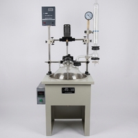 Réacteur en verre monocouche à chauffage électrique par enveloppe chauffante en plastique pulvérisé de 10 à 50 L, haute sécurité et utilisation facile pour la recherche en laboratoire