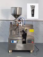 Machine de remplissage et de scellage de tubes en plastique pour crème cosmétique et dentifrice, semi-automatique, certifiée CE