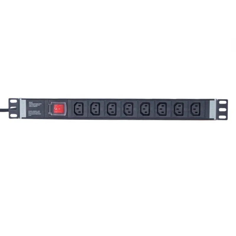 OEM שירות הניתן 19 "1U 8 דרכים IEC C13 חנויות PDU עם כפול לשבור מתג