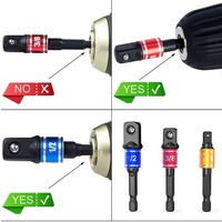 Adaptador de Enchufe Angular de 105 Grados de Grado de Impacto, Juego de Extensión para Herramientas Eléctricas, Soporte para Destornillador, Accesorio para Taladro y Tuercas