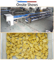 Ananas-snijlijn 500-1000kg/u, inclusief ponsen, ontpitten, splitsen, sorteren en snijden voor fruitfabrieken