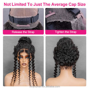 Philippine Remy tóc giả tóc con người với Snug phù hợp trước khi cắt ren tay buộc ren tóc giả với dây đeo vô hình dây rút tóc giả 360 đóng cửa - Product Image 5