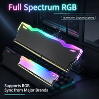 Dissipateur thermique en aluminium ARGB pour mémoire, couvercle de refroidissement universel pour RAM DDR3 DDR4 DDR5 ECC, éclairage ARGB 5V, armure de refroidissement pour PC gaming