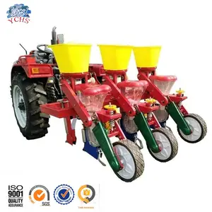 Trator de equipamentos agrícolas montado 3 fileiras plantador de milho com fertilizante