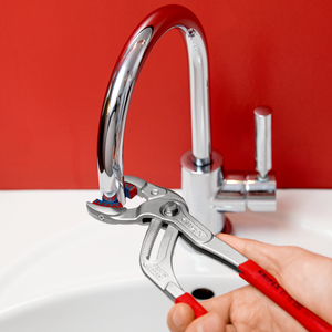 KNIPEX 81 13 250 SB Pince à siphon et à connecteurs avec revêtement plastique antidérapant, chromée 250 mm - Product Image 4