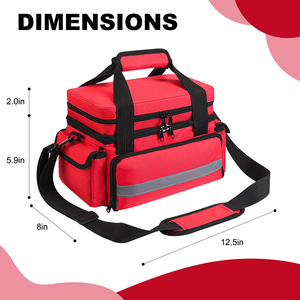 Moda de alta calidad Durable Robusto Amplio Resistente al agua Correa de hombro desmontable Bolsa de trauma Bolsa de botiquín médico Bolsa de primeros auxilios - Product Image 2