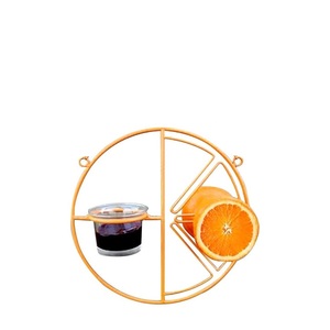 Mangeoire à oiseaux suspendue en métal toutes saisons avec gobelet en verre pour jardin Offre Spéciale orange <span class=keywords><strong>clémentine</strong></span> design colibri - Product Image 2