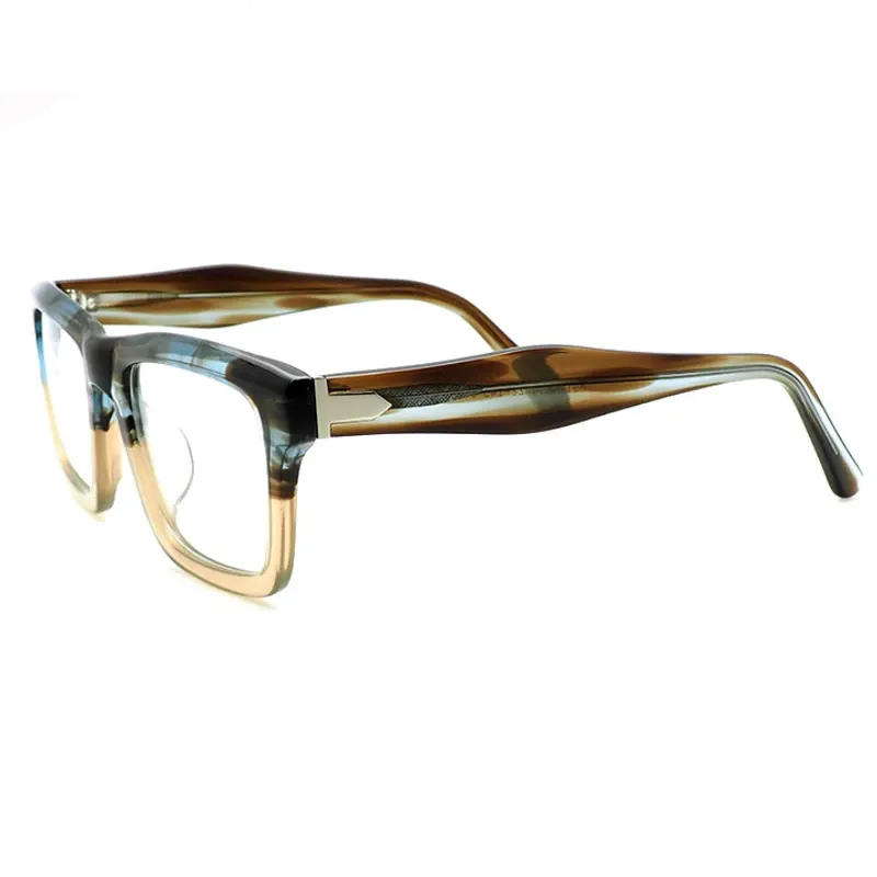 Retro Unisex Acetate Full Rim Optical Eyeglasses Frame Clear Lens Myopia Eyewear Spectacle Glasses Women Men