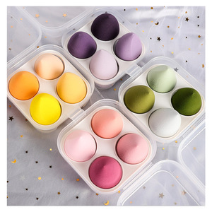 Set di 4 Spugnette per Trucco Lavabili Meiyan Four Beauty Egg, Non Assorbono il Trucco e Non si Dissolvono con l'<span class=keywords><strong>Acqua</strong></span> - Product Image 2