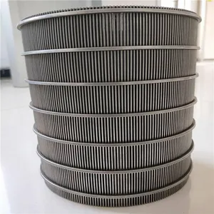 100 micron Stainless steel wire mesh cylinder filter/Johnson sieve pipe hot sale in Saudi Arabia