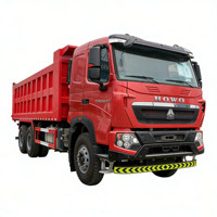 Camions bennes basculantes diesel Sinotruk Howo T7H 400HP 6x4, camions bennes miniers à 10 roues