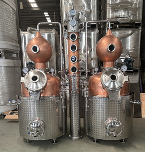 Sistema de Destilación Eléctrico de 300L+300L, Alambique de Cobre con Camisa de Acero Inoxidable 304 para Ginebra, Whisky, Vodka, Etc. - Product Image 1