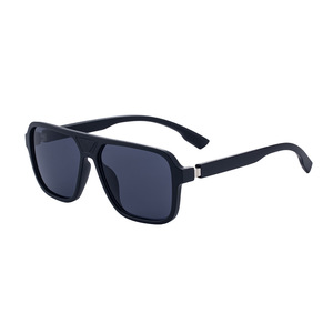 Nouvelles lunettes de soleil polarisées à monture carrée pour hommes, monture en plastique noir et métal, protection UV400, verres TAC, protection solaire extérieure - Product Image 5