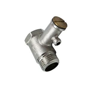 Soupape de sécurité pour <span class=keywords><strong>chauffe</strong></span>-<span class=keywords><strong>eau</strong></span> électrique en laiton, 8 bar, 1/2 pouce, sans poignée - Product Image 1