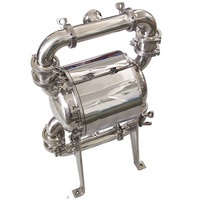 Pompe pneumatique pneumatique sanitaire hygiénique à diaphragme d'acier inoxydable de catégorie comestible