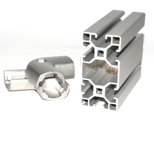 Perfil de mesa de aluminio Tslot <span class=keywords><strong>40x40</strong></span>, disipador de calor de extrusión, Cuadrado redondo, OEM, tamaño personalizado, serie 6000 - Product Image 1