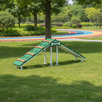 Ensemble d'équipements de parc de jeux et d'entraînement pour chiens et chats en plastique commercial de haute qualité, pour l'extérieur, certifié CE EN1176, marque Zhenhong, garantie 1 an