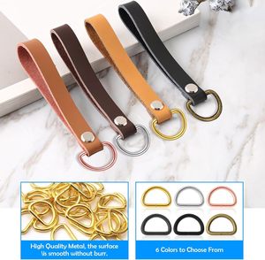 Pieces Metal D Ring Colors Metal <b>Purse</b> Straps Buckle D Shape Multi Purpose Hardware Dee Rings Semi Circular D Ring For Dog Colla - Product Image 3
