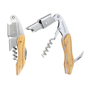 Cadeau de pendaison de crémaillère Ouvre-vin professionnel durable Hotselling <span class=keywords><strong>Tire</strong></span>-<span class=keywords><strong>bouchon</strong></span> à vin <span class=keywords><strong>en</strong></span> <span class=keywords><strong>bois</strong></span> Logo personnalisé pour les serveurs - Product Image 1