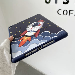 Custodia in pelle carino <span class=keywords><strong>astronauta</strong></span> per iPad Air Pro 5 6 7 8 9 custodia di decima generazione 2024 MINI 3 4 Pro 10.2 10.9 11 custodia per Tablet - Product Image 4