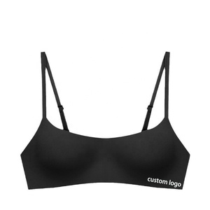 Sujetador de una pieza sin costuras para mujer, lencería de lujo de corte fino, top con realce para busto pequeño, soporte anticaída, logotipo personalizado - Product Image 1