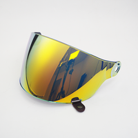 Lunette de protection photochromique pour moto, visière plate de remplacement pour demi-casque Bullitt, pare-soleil, accessoires de protection contre le vent