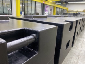 OIML Chất lượng cao 1000kg 500kg kiểm tra trọng lượng gang hiệu chuẩn trọng lượng kiểm tra khối lượng cho Cần cẩu - Product Image 2