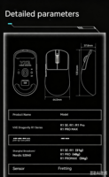 Souris sans fil VXE Dragonfly R1 E-sports, capteur PAW3395, souris de jeu ergonomique légère et creuse avec une longue autonomie de la batterie