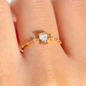 Principessa serie zircone anello di bellezza e la bestia carino teiera candela fiore rosa anello regolabile per le donne gioielli di moda - Product Image 4