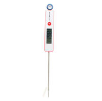 Termometer Digital Plastik Rumah Tangga Tahan Air Tipe Probe -50~300 Derajat Celcius untuk Memasak Daging BBQ di Dapur