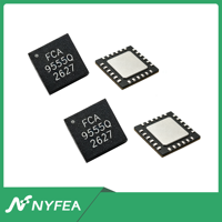 FCA9555Q WQFN-24(4x4) 16-Bit I2C GPIO Expander Output Interupsi Open-Drain Penggerak LED Terintegrasi -55C~+125C Pengganti