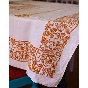 Mantel de Cocina de Lona Romagna con Estampado Étnico, Mantel Rectangular para Bodas, Hoteles y Restaurantes - Product Image 4