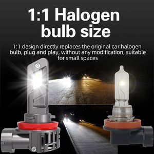 Plug and play 11-18V 27 Wát 3000LM <span class=keywords><strong>H11</strong></span> xe Led Đèn Pha Bóng đèn 9005 9006 <span class=keywords><strong>H8</strong></span> xe LED ánh sáng 1:1 Halogen thiết kế tự động LED Bóng đèn <span class=keywords><strong>H7</strong></span> <span class=keywords><strong>H4</strong></span> - Product Image 2