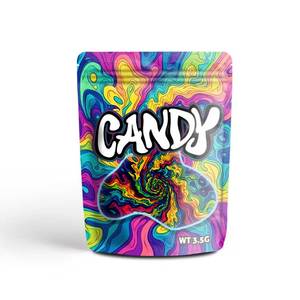 Stand up Pouch Printed Resealable Candy Smell Proof Tobacco Custom Ziplock 3.5g Gummies <strong>Packaging</strong> 3.5 Cookie Mylar Bags - Product Image 3