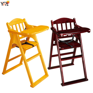 Silla Alta <span class=keywords><strong>de</strong></span> Madera Pintada para Bebés, Silla <span class=keywords><strong>de</strong></span> Madera para Niños para Comer, Silla <span class=keywords><strong>de</strong></span> Comedor Plegable y Portátil para Bebés - Product Image 2